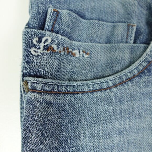 Lawman Jeans Womens Size 34x34 Bootcut Flared Light Wash Western Rodeo Cowboy - Picture 3 of 12